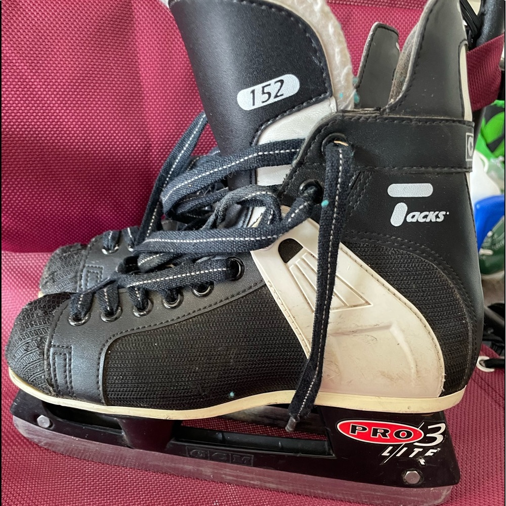 CCM Hockey Skates 6 and Bauer Helmet youth